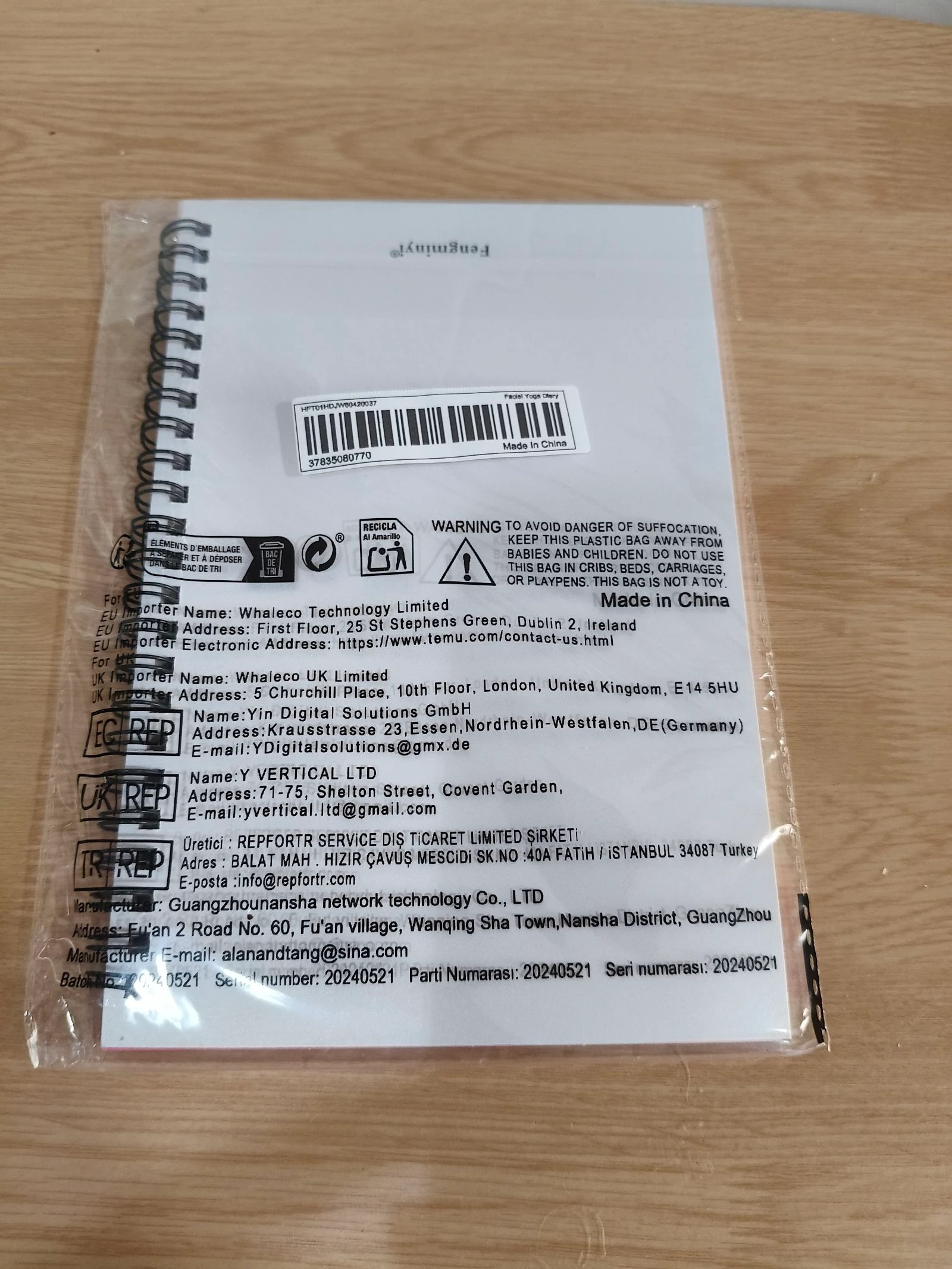 Yoga Book agenda manual yoga facial New in English – photo 5